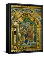 The Translation of Enoch, Verdun Altar, Begun 1181, Enamel-Nicholas of Verdun-Framed Stretched Canvas