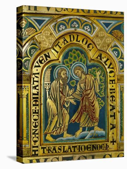 The Translation of Enoch, Verdun Altar, Begun 1181, Enamel-Nicholas of Verdun-Stretched Canvas