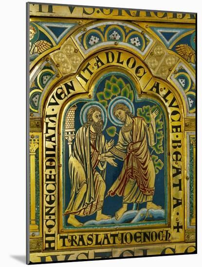 The Translation of Enoch, Verdun Altar, Begun 1181, Enamel-Nicholas of Verdun-Mounted Giclee Print
