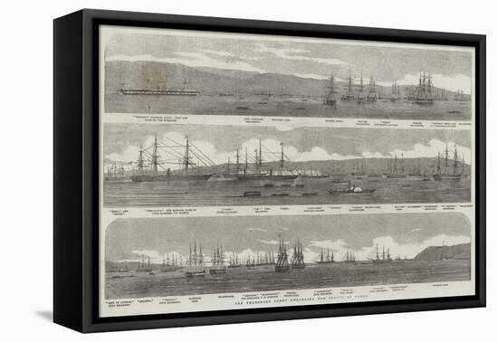 The Transport Fleet Embarking the Troops, at Varna-null-Framed Stretched Canvas