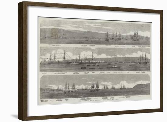 The Transport Fleet Embarking the Troops, at Varna-null-Framed Giclee Print
