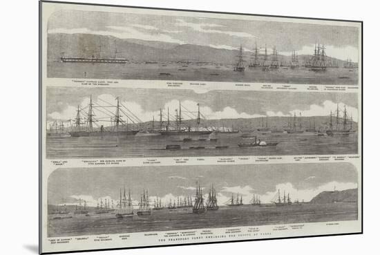 The Transport Fleet Embarking the Troops, at Varna-null-Mounted Giclee Print