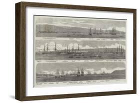 The Transport Fleet Embarking the Troops, at Varna-null-Framed Giclee Print