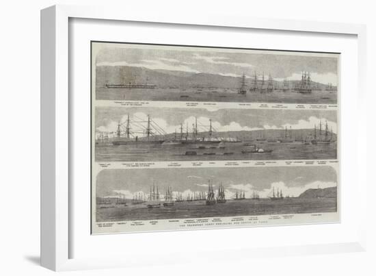 The Transport Fleet Embarking the Troops, at Varna-null-Framed Giclee Print