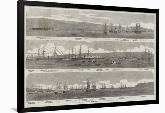 The Transport Fleet Embarking the Troops, at Varna-null-Framed Giclee Print