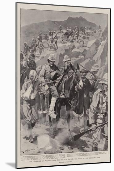 The Transport of Wounded from the Field of Battle, the Work of the Ambulance Men-Frederic De Haenen-Mounted Giclee Print