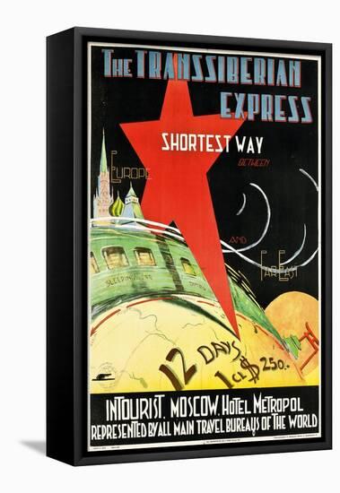 The Transsiberian Express-P. Merinov-Framed Stretched Canvas