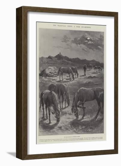 The Transvaal Crisis, a Boer Encampment-Paul Frenzeny-Framed Giclee Print