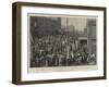 The Transvaal Crisis, the Effect of the War Scare on Johannesburg-null-Framed Giclee Print