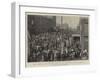 The Transvaal Crisis, the Effect of the War Scare on Johannesburg-null-Framed Giclee Print