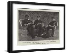 The Transvaal War, Admiral Sir Robert Harris, Commanding the Fleet in Simon's Bay, and Staff-null-Framed Giclee Print