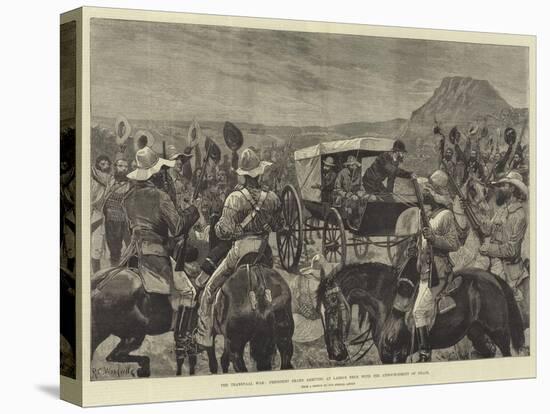 The Transvaal War, President Brand Arriving at Laing's Neck with the Announcement of Peace-Richard Caton Woodville II-Stretched Canvas
