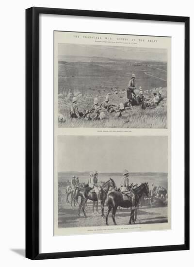 The Transvaal War, Scenes at the Front-null-Framed Giclee Print