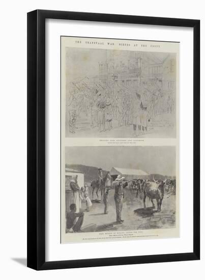 The Transvaal War, Scenes at the Front-Melton Prior-Framed Giclee Print