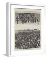 The Transvaal War, Troops for the Front-null-Framed Giclee Print