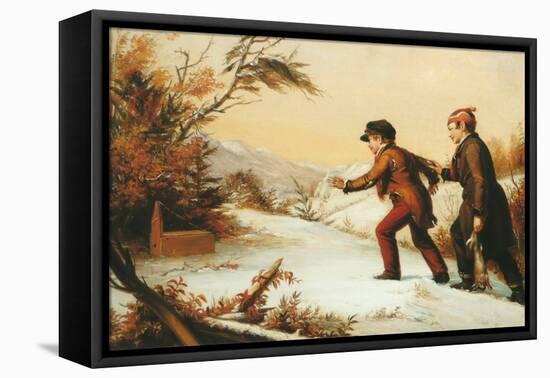 The Trap Sprung-William Sidney Mount-Framed Stretched Canvas