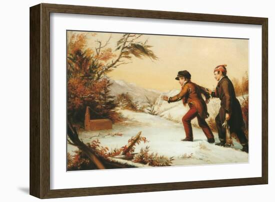 The Trap Sprung-William Sidney Mount-Framed Art Print