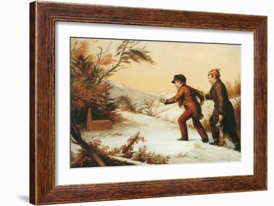 The Trap Sprung-William Sidney Mount-Framed Art Print