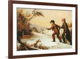 The Trap Sprung-William Sidney Mount-Framed Art Print