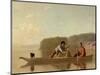 The Trapper's Return, 1851-George Caleb Bingham-Mounted Premium Giclee Print