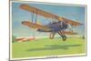 The Travel-Air Biplane-null-Mounted Art Print