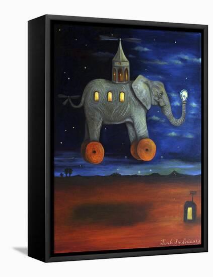 The Traveler-Leah Saulnier-Framed Stretched Canvas