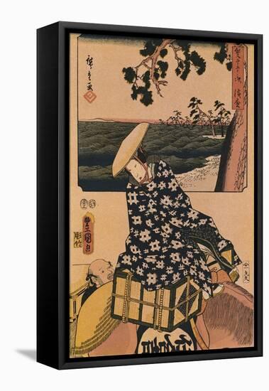 The Travellers, 1901-Utagawa Kunisada-Framed Stretched Canvas