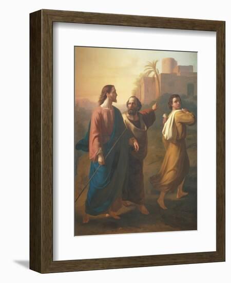 The Travellers at Emmaus, 1857-Ramon Sagredo-Framed Giclee Print