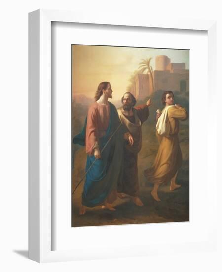 The Travellers at Emmaus, 1857-Ramon Sagredo-Framed Giclee Print