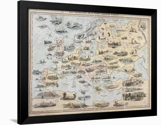 The Travellers, or A Tour Through Europe, 1842-William Spooner-Framed Giclee Print