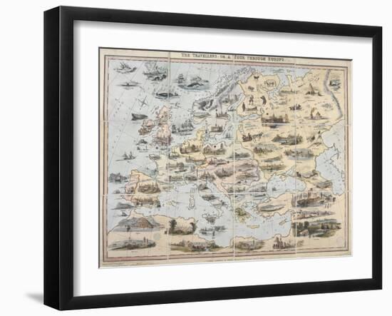 The Travellers, or A Tour Through Europe, 1842-William Spooner-Framed Giclee Print