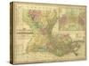 The Travellers Pocket Map of Louisiana, Published in 1830-W. Brose-Stretched Canvas