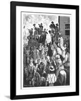 The Travelling Circus, C1870S-Tavernier and Frenzeny-Framed Giclee Print