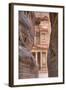 The Treasury as Seen from the Siq, Petra, Jordan, Middle East-Richard Maschmeyer-Framed Photographic Print