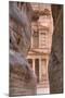 The Treasury as Seen from the Siq, Petra, Jordan, Middle East-Richard Maschmeyer-Mounted Photographic Print