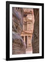 The Treasury as Seen from the Siq, Petra, Jordan, Middle East-Richard Maschmeyer-Framed Photographic Print