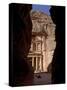 The Treasury, at the End of the Siq, Petra, Jordan, Middle East-Sergio Pitamitz-Stretched Canvas