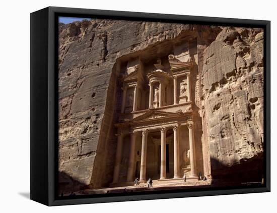 The Treasury Building (Al Khazneh), Petra, Unesco World Heritage Site, Jordan, Middle East-Sergio Pitamitz-Framed Stretched Canvas