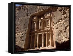 The Treasury Building (Al Khazneh), Petra, Unesco World Heritage Site, Jordan, Middle East-Sergio Pitamitz-Framed Stretched Canvas