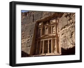 The Treasury Building (Al Khazneh), Petra, Unesco World Heritage Site, Jordan, Middle East-Sergio Pitamitz-Framed Photographic Print