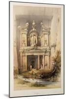 The Treasury - El Khasne, from 'The Holy Land' Series, 1842-1849-David Roberts-Mounted Giclee Print