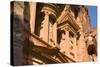 The Treasury, El-Khazneh, Petra, UNESCO Heritage Site, Jordan.-Nico Tondini-Stretched Canvas