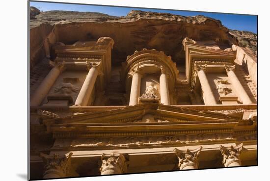 The Treasury, El-Khazneh, Petra, UNESCO Heritage Site, Jordan.-Nico Tondini-Mounted Photographic Print