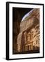 The Treasury, El-Khazneh, Petra, UNESCO Heritage Site, Jordan.-Nico Tondini-Framed Photographic Print