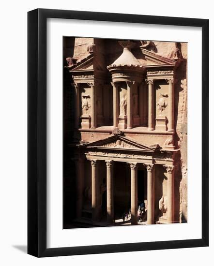 The Treasury (El Khazneh), Petra, Unesco World Heritage Site, Jordan, Middle East-Bruno Morandi-Framed Photographic Print