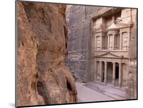 The Treasury (El Khazneh), Petra, Unesco World Heritage Site, Jordan, Middle East-Bruno Morandi-Mounted Photographic Print