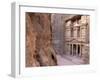 The Treasury (El Khazneh), Petra, Unesco World Heritage Site, Jordan, Middle East-Bruno Morandi-Framed Photographic Print