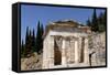 The Treasury of the Athenians. Delphi , UNESCO World Heritage Site, Peloponnese, Greece, Europe-Jean-Pierre De Mann-Framed Stretched Canvas