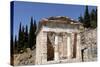 The Treasury of the Athenians. Delphi , UNESCO World Heritage Site, Peloponnese, Greece, Europe-Jean-Pierre De Mann-Stretched Canvas