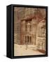 The Treasury, Petra, Jordan, Middle East-Julia Bayne-Framed Stretched Canvas